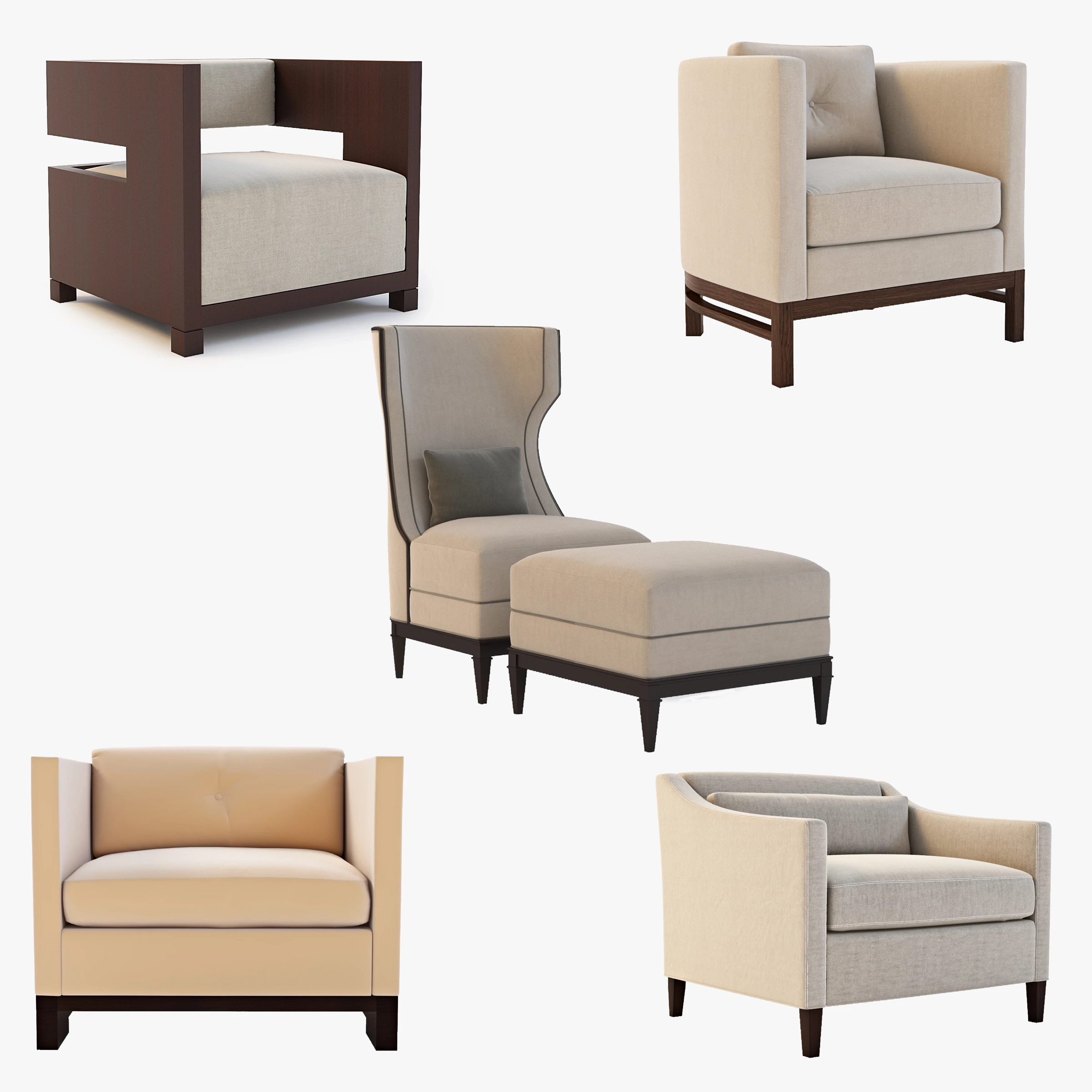 Bolier Chair Collection 05 3D Model_01